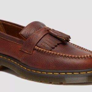 Dr Martens Sz 10M Cashew Adrian YS Leather Tassel Loafer Shoes